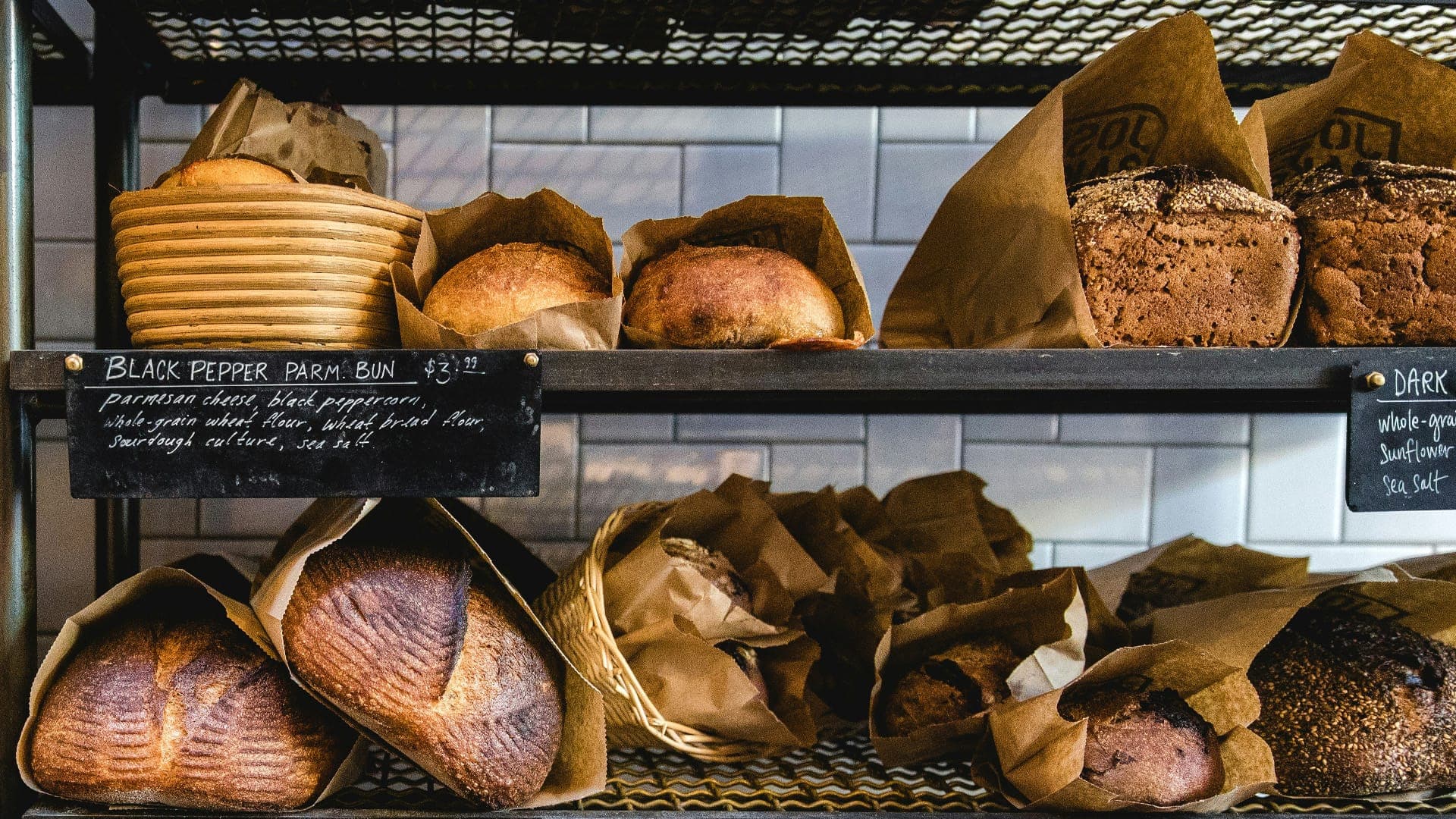 Artisan breads at Mill Creek Bakery